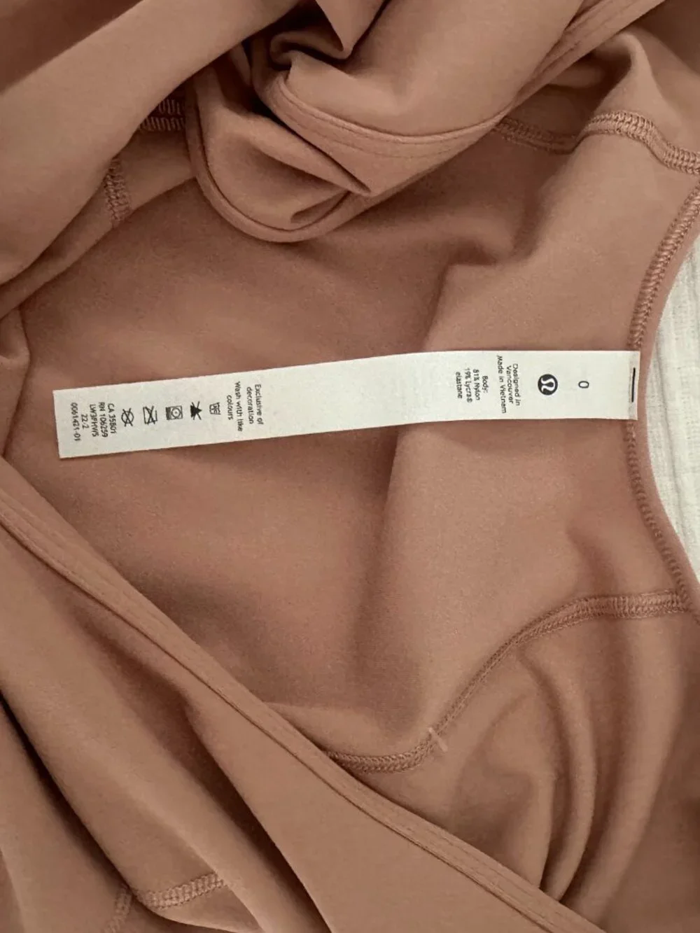 NWT Lululemon Align Long Sleeve Top Size 0 Twilight Rose